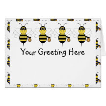 RobBee Bumble Bee Greeting Card