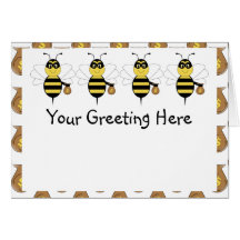 RobBee Bumble Bee Greeting Card
