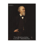 Robert Browning "Grow Old" Love Quote Gifts & Tees Post Card
