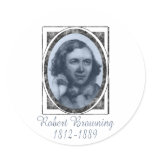 Robert Browning Round Sticker