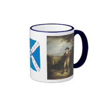 Robert Burns with the Scottish Saltire Coffee Mug