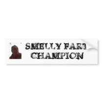 ROBERT_DES_white, SMELLY FART CHAMPION bumper stickers by AtomicCraze ROBERT_DES_white, SMELLY FART CHAMPION bumper stickers