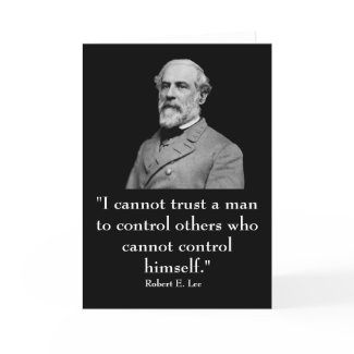 Robert E. Lee and quote card