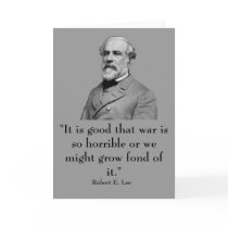 Robert E. Lee and quote Cards