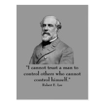Robert E Lee and quote Post Cards