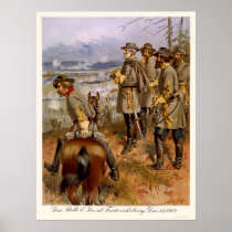 Robert E Lee at Fredericksburg, VA 1862 Poster