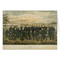 Robert E. Lee & his Civil War Confederate Generals Greeting Card