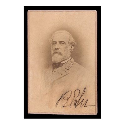 Robert E. Lee Signed Card 1860 Posters by lc_civilwar