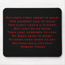 Robert Frost Poem mousepads