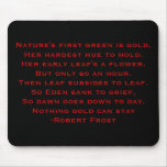 Robert Frost Poem Mouse Mat