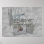 Robert Frost poetry Print