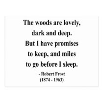 Robert Frost Quote 2a postcards
