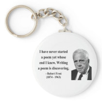 Robert Frost Quote 3b Keychain