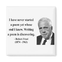 Robert Frost Quote 3b Fridge Magnets
