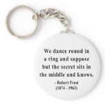 Robert Frost Quote 4a keychains