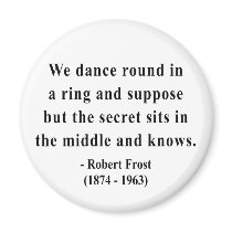 Robert Frost Quote 4a Fridge Magnet