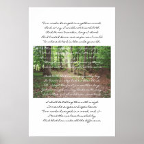 Robert Frost - The Road Not Taken Print