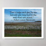 Robert Louis Stevenson-Don't Judge Each Day.... Print