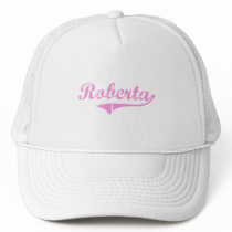 Roberta Classic Style Name Trucker Hat