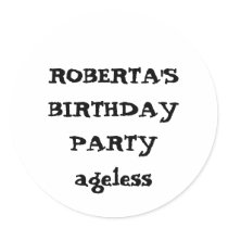 ROBERTA'S BIRTHDAY PARTYageless stickers by robertanechin ROBERTA'S BIRTHDAY PARTYageless stickers