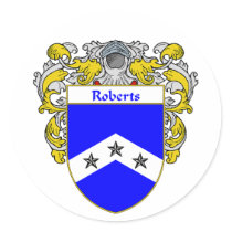Roberts Coat of Arms (Mantled) stickers