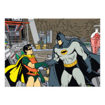 Robin And Batman Handshake Custom Invites