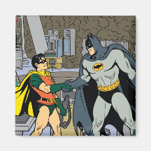 Robin And Batman Handshake Magnets