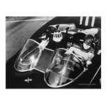 Robin and Batman in Batmobile Postcard