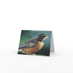 Robin Bird Art Note Card