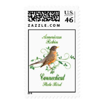 Robin Connecticut State Bird Stamps