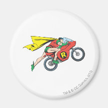 Robin & Cycle Fridge Magnet