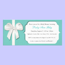 Robin Egg Blue Custom Bridal Shower Invites invitations