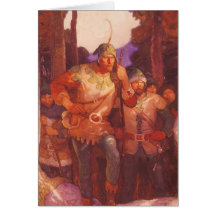 Robin Hood and the Men of Greenwood  by NC Wyeth Greeting Cards