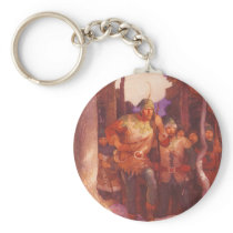 Robin Hood and the Men of Greenwood  by NC Wyeth Keychain