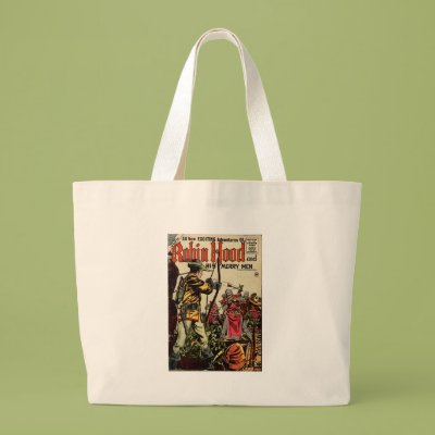 Robin Hood Comic Book Canvas Bag Zazzle_bag