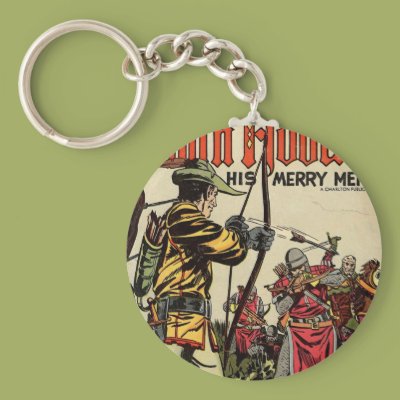 Robin Hood Comic Book Keychains Zazzle_keychain