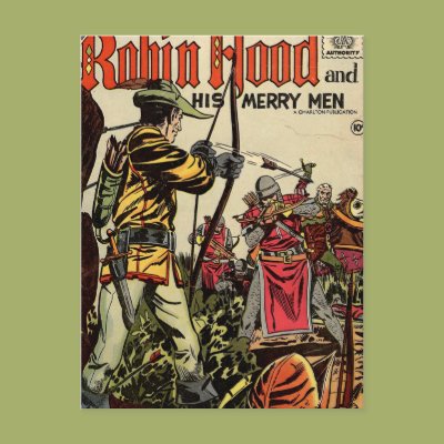 Robin Hood Comic Book Postcard Zazzle_postcard