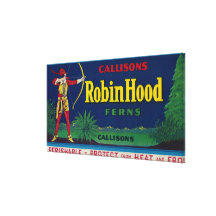 Robin Hood Fern LabelWashington State Canvas Prints