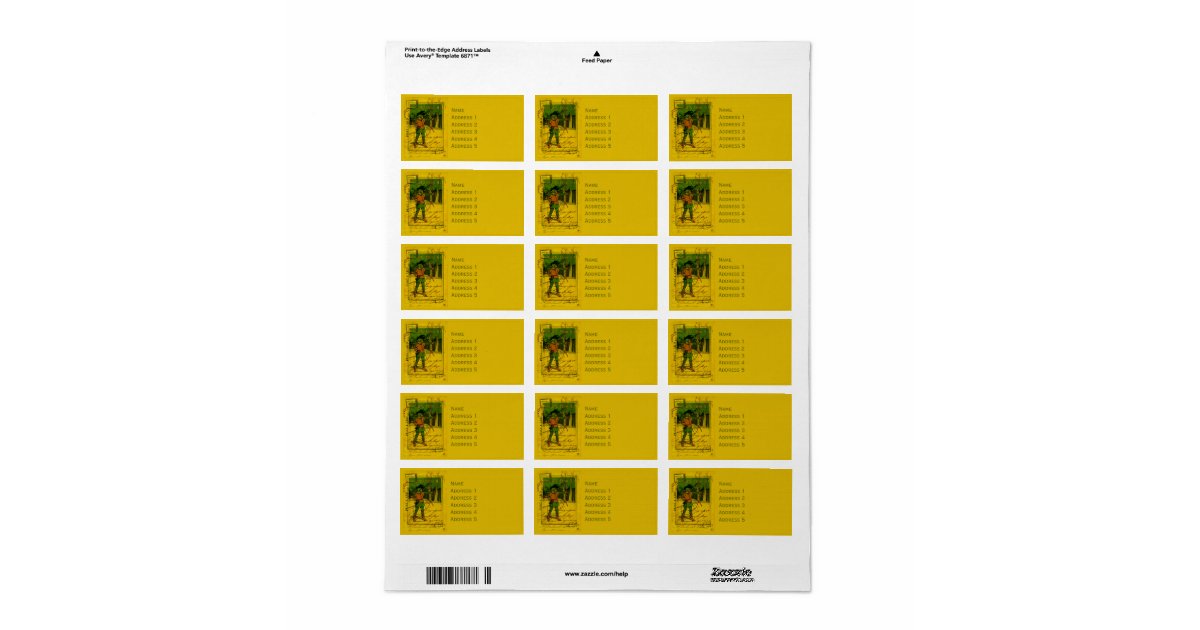 Robin Hood, His Bow and Arrow Label | Zazzle