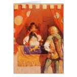 Robin Hood Meets Maid Marian by NC Wyeth Greeting Card