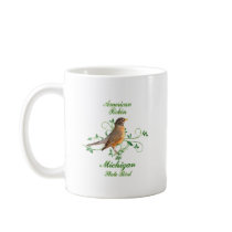 Robin Michigan State Bird Mugs