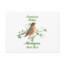 Robin Michigan State Bird Post Cards