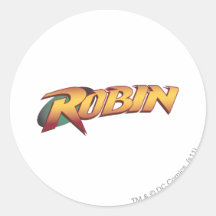 Robin Name Logo Stickers