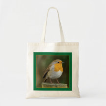 Robin on a Post Bag