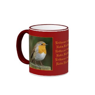 Robin on Post Mug mug