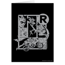 Robin - Picto Grey Card