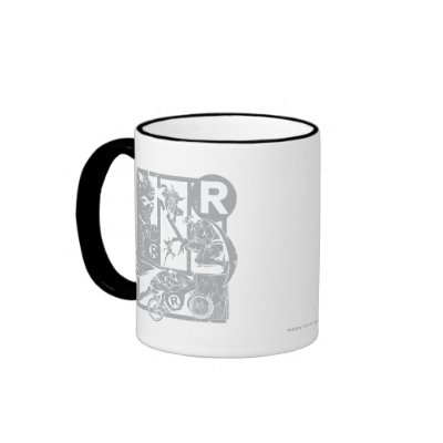 Robin - Picto Grey mugs