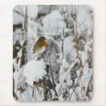 Robin Red Breast Mouse Mats