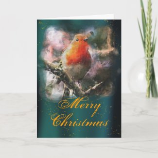 Robin Redbreast Christmas Card card
