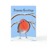 Robin Redbreast Christmas Card card